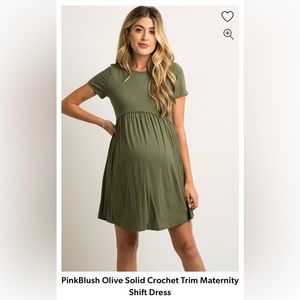 Pinkblush Olive Green Maternity Dress Medium